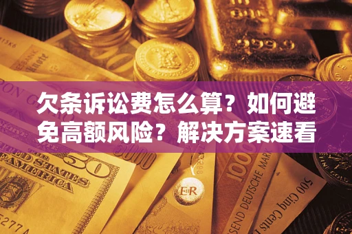 济南欠条诉讼费怎么算？如何避免高额风险？解决方案速看！