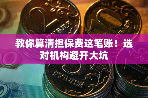 济南教你算清担保费这笔账！选对机构避开大坑