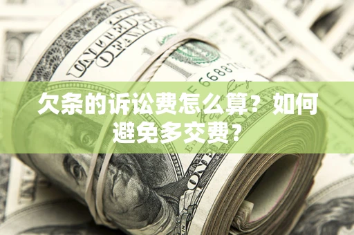 济南欠条的诉讼费怎么算？如何避免多交费？