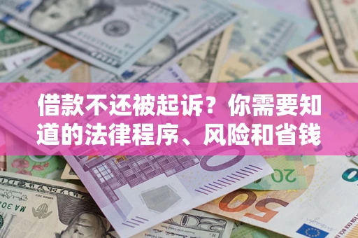 济南借款不还被起诉？你需要知道的法律程序、风险和省钱技巧